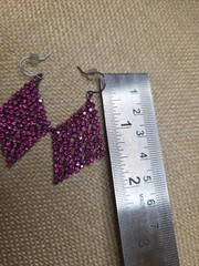 RETRO / VINTAGE RHINESTONE DANGLE EARRINGS 2 PR LOT VERY PRETTY