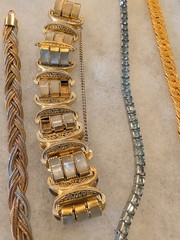 Estate Jewelry Sterling Silver, Weiss Coro Panel Emmons +21 Bracelets