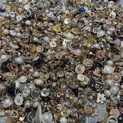 Vintage-now Costume Jewelry makeing Lots button Read Description 50pcs