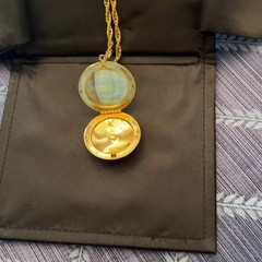 Vtg Sarah Coventry Heirloom Filigree Locket 32” Necklace – Dual Photo