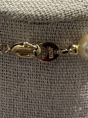 Vintage Japan Faux Pearl Lilac Necklace 28″ Long