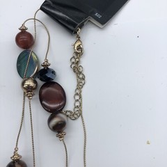 Satellite chain bead necklace fun JCPenny with tags