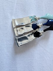 Vintage Paint Tubes Brooch by Arman 1996