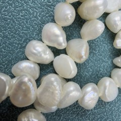 Vintage 14K GOLD 🖤 Triple 3 Strand Cultured BAROQUE Freshwater Pearl Bracelet