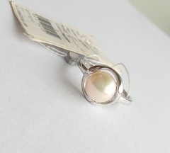 Vintage Beautiful Ring White pearl Sterling Silver 925 test Women Jewelry size 9