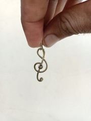 vintage brass earrings