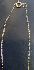Vintage 10K Solid Yellow Gold Pearl & Diamond Swirl 18” Pendant Necklace 2.17g