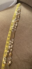 Vtg Miriam Haskell Signed Faux Pearl Lucite Ornate Russian Gold Beaded Necklace