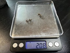 2.08g Vintage Sterling Silver 925 Floral Cluster Drop Dangle Earrings M