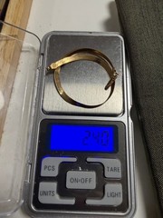 Vintage SOLID 14KT Gold Stamped 7″ Bracelet 2.4 Grams Herring Bone New Old Stock