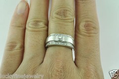 0.50 ct 18k Solid White Gold ladies Natural Diamond Ring 7.4 gram MADE IN USA