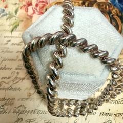925 Sterling Silver Chain – 15.5″ – 39cm – Beautiful Vintage Design – 15g -#2067
