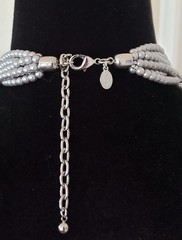 Joan Rivers RETIRED “Starlet Style” RETIRED Lariat Necklace in Silver/Grey