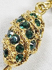 CAMROSE & KROSS JBK Jackie Kennedy Royal Egg Gold Tone/Rhinestone Bracelet w/COA