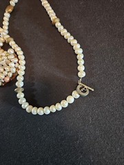 VTG Irregular Multicolored Auth Natural Pearl Necklace Approx 150 Pearls 15″