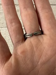 Vintage West German Adjustable Scroll Work Ring
