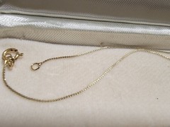 Vintage Delicate 1/20 14K GF Herringbone Necklace 16 Inch 0.7mm Very Thin