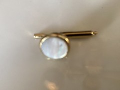 Vintage Dress Studs Lot – Mother of Pearl, Enamel & Onyx – One Marked Example