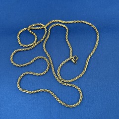 DaneCraft Italian 925 Sterling Silver Rope Necklace 29 1/2 Inches