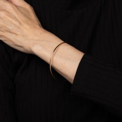 Vintage Portuguese 2mm Bangle Bracelet 19k Rose Gold 8″ Estate Fine Jewelry