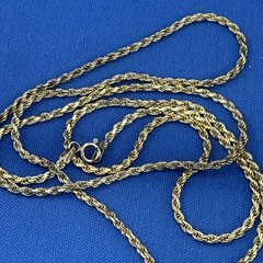 DaneCraft Italian 925 Sterling Silver Rope Necklace 29 1/2 Inches