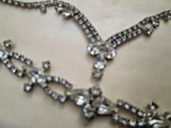 The Diamond Look by Kramer Necklace Bracelet & Earrings Set Original Box Vintage