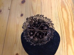 Beautiful Vintage Graziano Floral Brooch With Pink & Purple Smokey Rhinestones