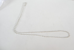 Vintage Italy Sterling Silver 925 Paperclip Rolo Chain Link Necklace 24″