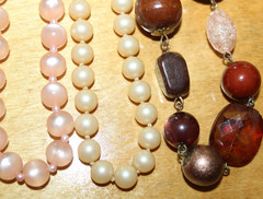 Vintage Jewelry Lot of 7 Beaded Necklaces 1 Emmons 2 Japan Faux Pearls Moonglow