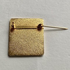 Vintage Russian Saint Basil’s Cathedral Enameled Gold Plated Brooch Pin