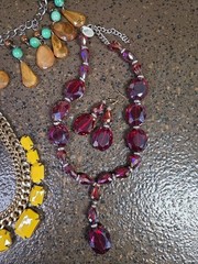 Stunning colorful vintage Matching Jewlery Lot
