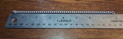 Vintage Chunky Sterling Silver Curb Chain Bracelet 8″ 14g See Pics/Description