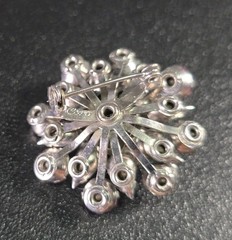 Vintage Czech Glass Mosiac Brooch