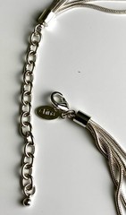 Joan Rivers M Silver Tone Multi Strand Snake Chain Tassel W/box