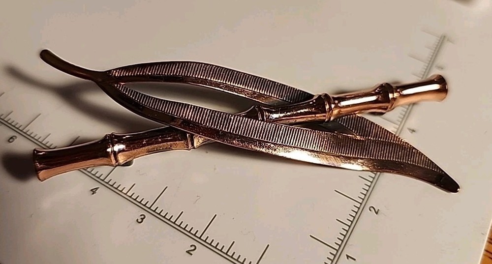 Matisse Renoire Vintage Copper Bamboo Brooch