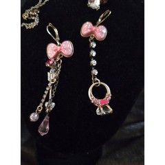 Vintage Betsey Johnson “Diamond ring” mismatched set.