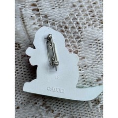 Vintage Avon Snowman Skiing Brooch Pin Christmas Holiday Winter Jewelry