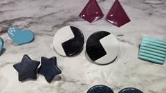 Vintage Lot of Pierced Earrings from 1980s & 1990s, Unbranded Lot of 11