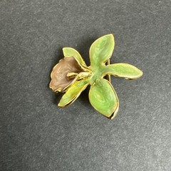 Vintage Enamel Flower Brooch Pin Pendant