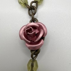 AVON Victorian Revival Swag Necklace Floral Romantic Goth 2001 15” W/ 3”extender