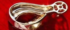 14k yellow gold earring jackets 0.42ct diamond vintage handmade 4.6gr N2864