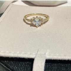 🌸Elegant Vintage or Antique Style Princess Cut Petite Cz Diamond band
