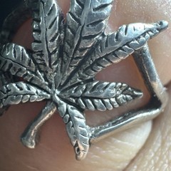 Vintage Ring G & S 88 80’s Ring Leaf Chill Retro Size 5.25