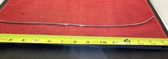 VTG AGI 8g 3mm 925 Sterling Silver Fancy 15” Omega Italian Design Flat Necklace
