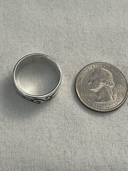 Sterling 925 Silver Vintage Southwest Estate Ring Size 8.5 Weighs 5.2 Gram 7.5mm