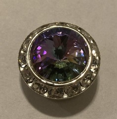 Swarovski Rivoli Rhinestone Button Cover 20mm Crystal
