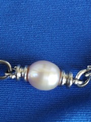 Original STERLING SILVER 925 Deco Necklace 39 Gram Vintage Designer Chain 17″ IN