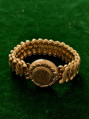 Antique Gold Filled Carmen Sweetheart Sweet Heart Expandable Bracelet