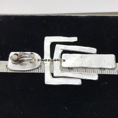 Vintage Temptation Fashion Jewlery Silver Tone Statement Clip-on Earrings