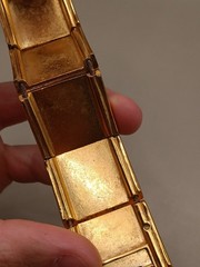 as is Vintage YSL Yves Saint Laurent Enamel Cuff Bracelet 6.7″